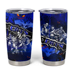 Step Into Horror Domain Cats Football Tumbler Cup Halloween Horror Movie Characters - Aussie Hoodie