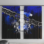 Step Into Horror Domain Cats Football Window Curtain Halloween Horror Movie Characters - Aussie Hoodie