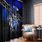 Step Into Horror Domain Cats Football Window Curtain Halloween Horror Movie Characters - Aussie Hoodie