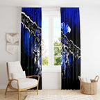 Step Into Horror Domain Cats Football Window Curtain Halloween Horror Movie Characters - Aussie Hoodie