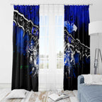 Step Into Horror Domain Cats Football Window Curtain Halloween Horror Movie Characters - Aussie Hoodie