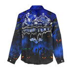 Step Into Horror Domain Cats Football Women Casual Shirt Halloween Horror Movie Characters - Aussie Hoodie