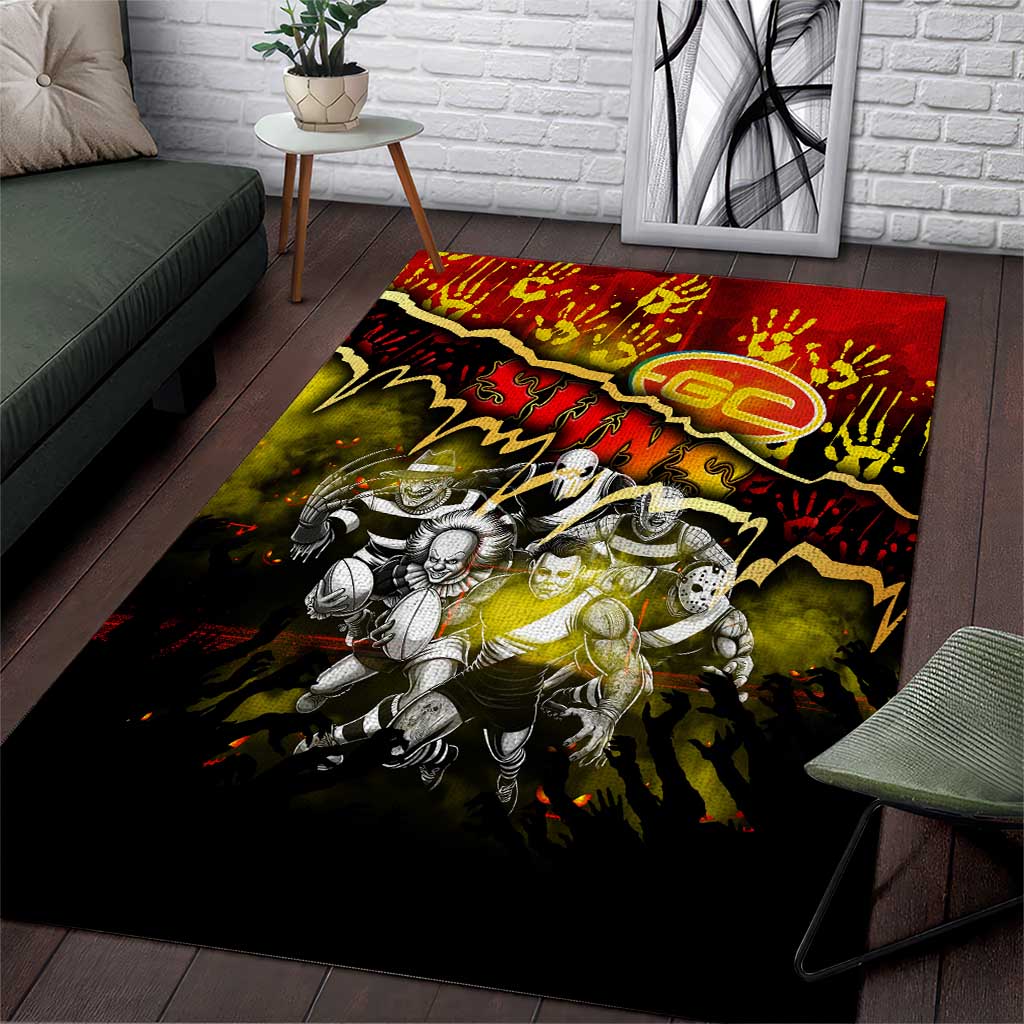 Step Into Horror Domain Suns Football Area Rug Halloween Horror Movie Characters - Aussie Hoodie
