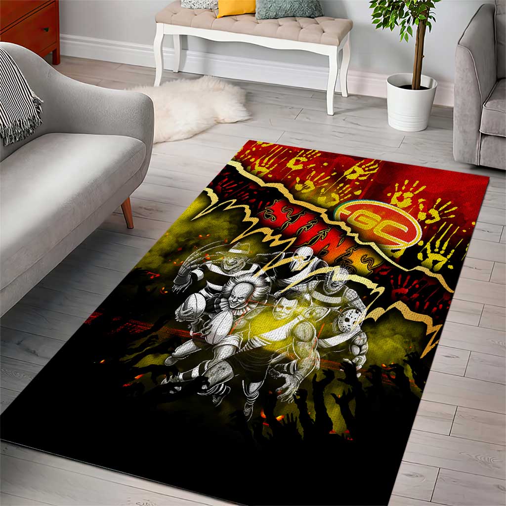 Step Into Horror Domain Suns Football Area Rug Halloween Horror Movie Characters - Aussie Hoodie