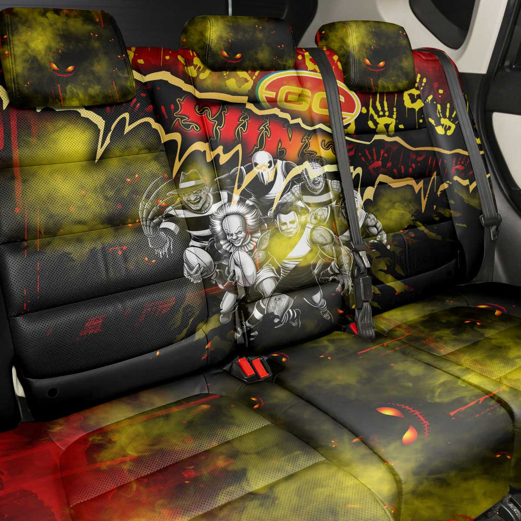 Step Into Horror Domain Suns Football Back Car Seat Cover Halloween Horror Movie Characters - Aussie Hoodie