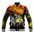Step Into Horror Domain Suns Football Baseball Jacket Halloween Horror Movie Characters - Aussie Hoodie