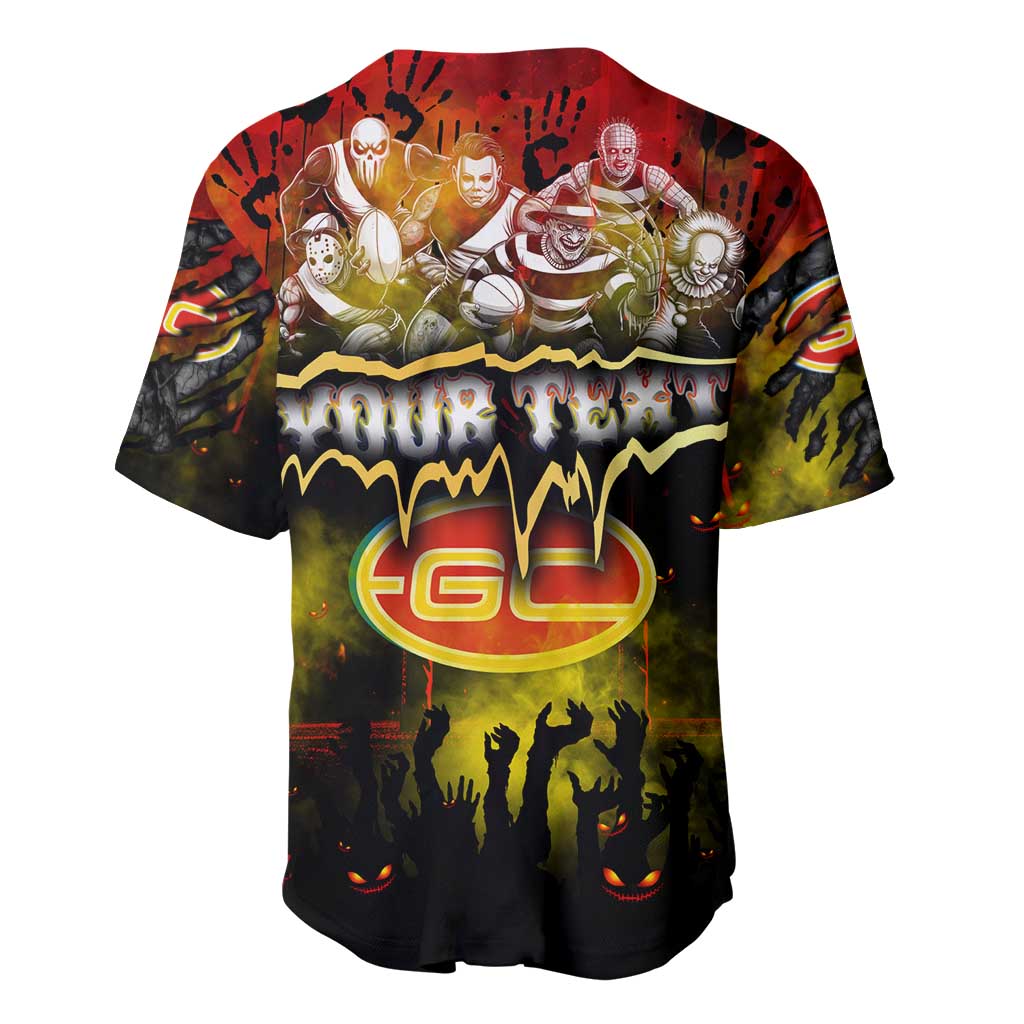Step Into Horror Domain Suns Football Baseball Jersey Halloween Horror Movie Characters - Aussie Hoodie