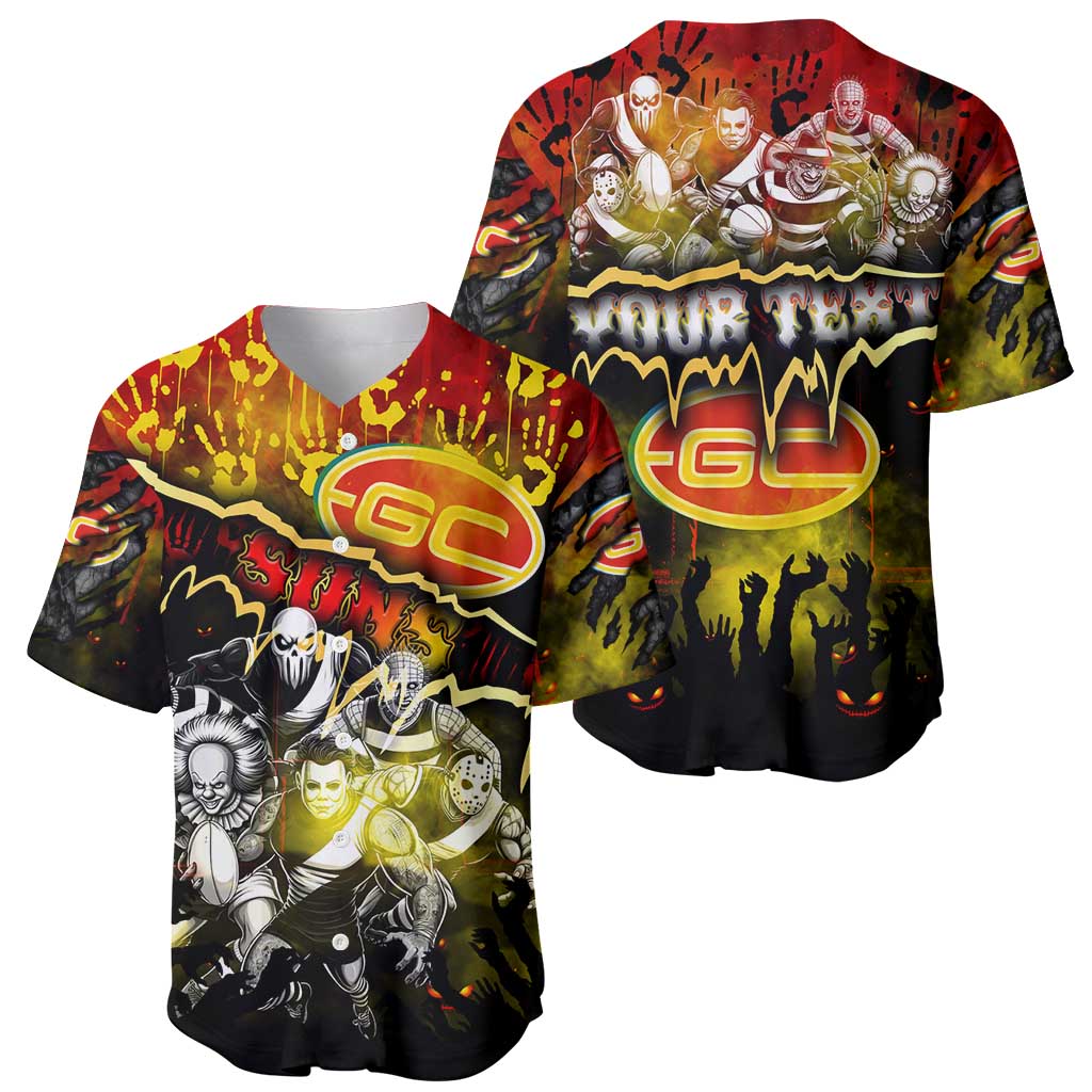 Step Into Horror Domain Suns Football Baseball Jersey Halloween Horror Movie Characters - Aussie Hoodie
