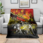 Step Into Horror Domain Suns Football Blanket Halloween Horror Movie Characters - Aussie Hoodie