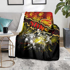 Step Into Horror Domain Suns Football Blanket Halloween Horror Movie Characters - Aussie Hoodie