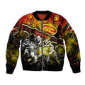 Step Into Horror Domain Suns Football Bomber Jacket Halloween Horror Movie Characters - Aussie Hoodie