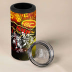 Step Into Horror Domain Suns Football 4 in 1 Can Cooler Tumbler Halloween Horror Movie Characters - Aussie Hoodie