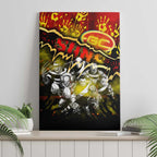 Step Into Horror Domain Suns Football Canvas Wall Art Halloween Horror Movie Characters - Aussie Hoodie