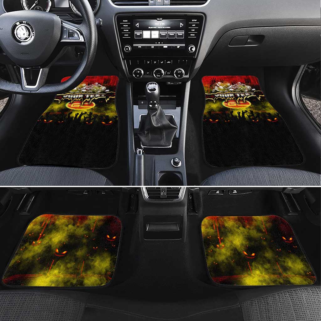 Step Into Horror Domain Suns Football Car Mats Halloween Horror Movie Characters - Aussie Hoodie
