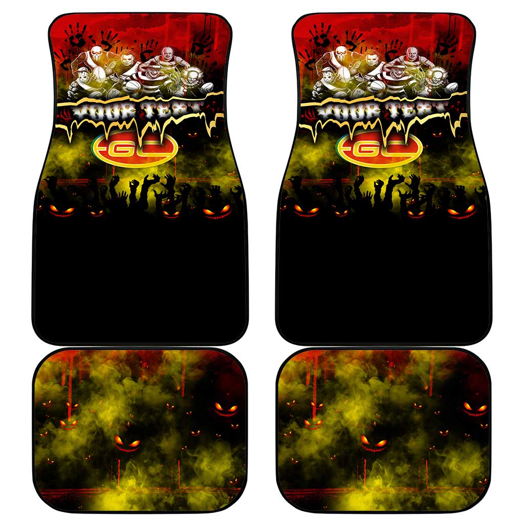 Step Into Horror Domain Suns Football Car Mats Halloween Horror Movie Characters - Aussie Hoodie
