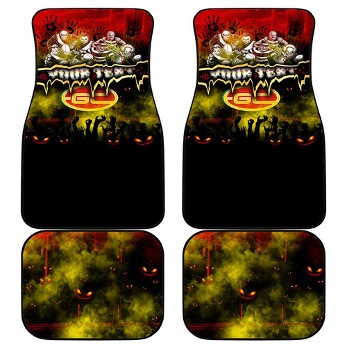 Step Into Horror Domain Suns Football Car Mats Halloween Horror Movie Characters - Aussie Hoodie