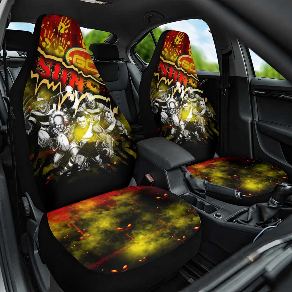 Step Into Horror Domain Suns Football Car Seat Cover Halloween Horror Movie Characters - Aussie Hoodie