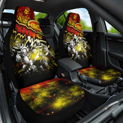 Step Into Horror Domain Suns Football Car Seat Cover Halloween Horror Movie Characters - Aussie Hoodie
