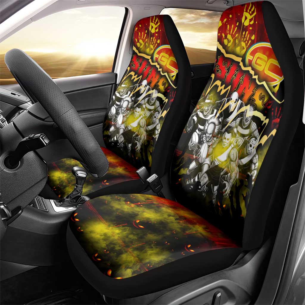 Step Into Horror Domain Suns Football Car Seat Cover Halloween Horror Movie Characters - Aussie Hoodie