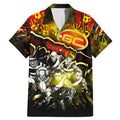 Step Into Horror Domain Suns Football Family Matching Mermaid Dress and Hawaiian Shirt Halloween Horror Movie Characters - Aussie Hoodie
