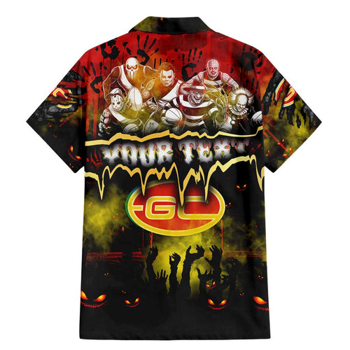 Step Into Horror Domain Suns Football Family Matching Mermaid Dress and Hawaiian Shirt Halloween Horror Movie Characters - Aussie Hoodie