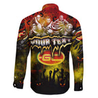 Step Into Horror Domain Suns Football Family Matching Off Shoulder Short Dress and Hawaiian Shirt Halloween Horror Movie Characters - Aussie Hoodie
