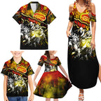 Step Into Horror Domain Suns Football Family Matching Summer Maxi Dress and Hawaiian Shirt Halloween Horror Movie Characters - Aussie Hoodie