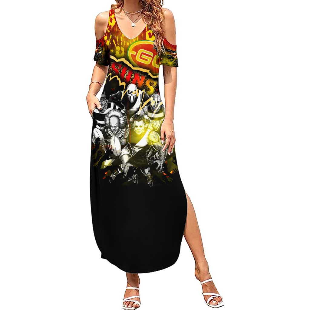 Step Into Horror Domain Suns Football Family Matching Summer Maxi Dress and Hawaiian Shirt Halloween Horror Movie Characters - Aussie Hoodie