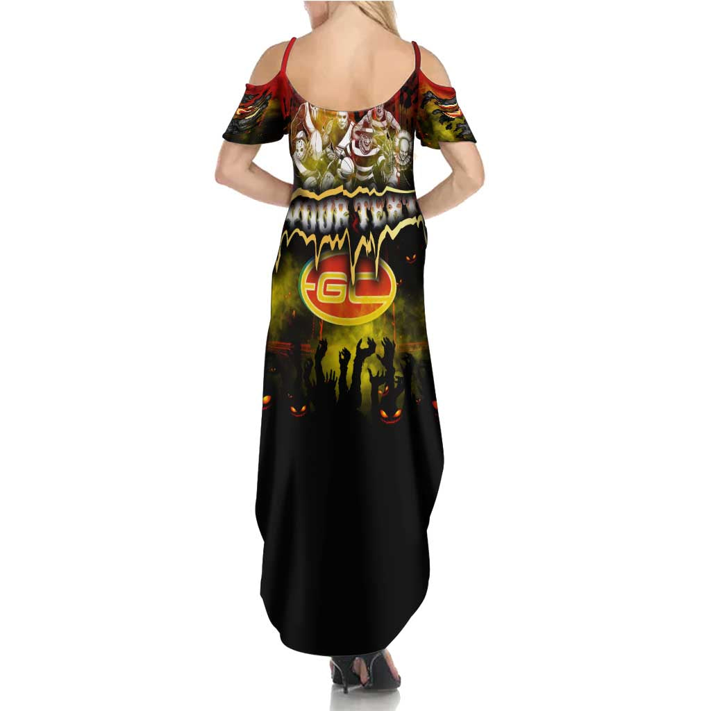 Step Into Horror Domain Suns Football Family Matching Summer Maxi Dress and Hawaiian Shirt Halloween Horror Movie Characters - Aussie Hoodie