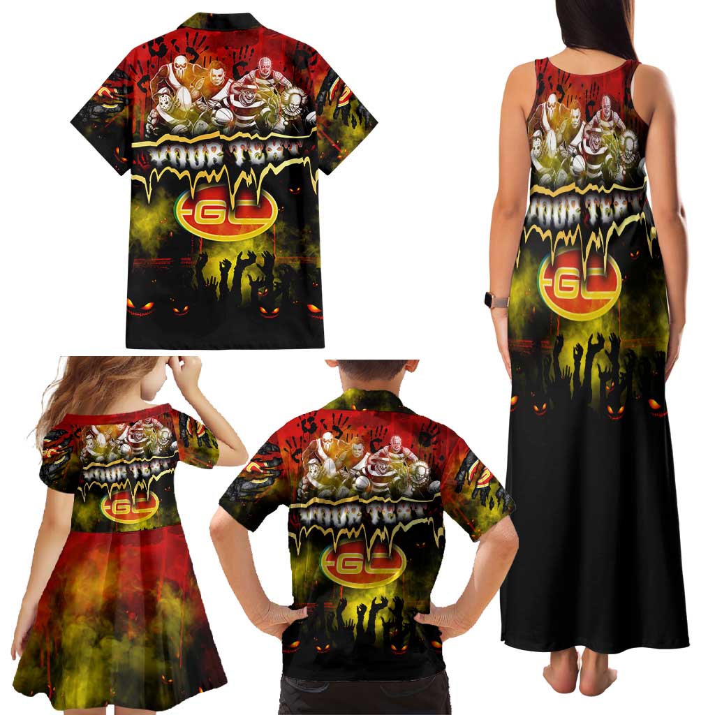Step Into Horror Domain Suns Football Family Matching Tank Maxi Dress and Hawaiian Shirt Halloween Horror Movie Characters - Aussie Hoodie
