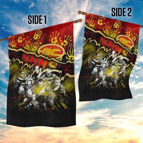Step Into Horror Domain Suns Football Garden Flag Halloween Horror Movie Characters - Aussie Hoodie