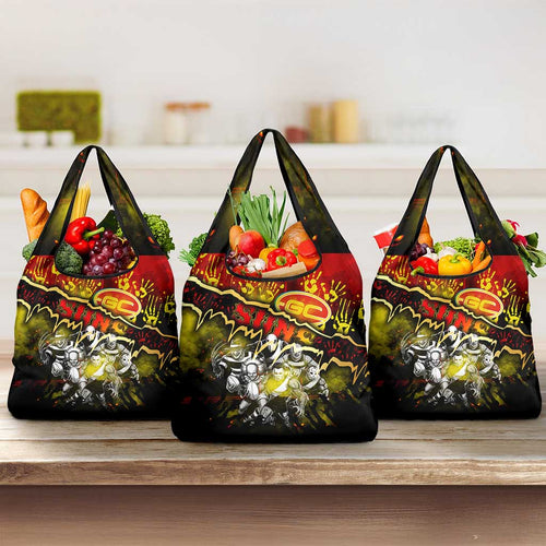 Step Into Horror Domain Suns Football Grocery Bag Halloween Horror Movie Characters - Aussie Hoodie
