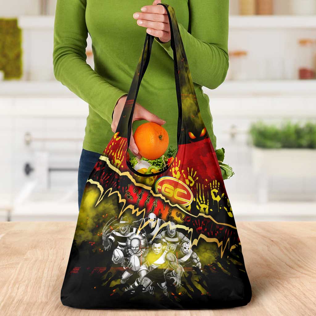 Step Into Horror Domain Suns Football Grocery Bag Halloween Horror Movie Characters - Aussie Hoodie