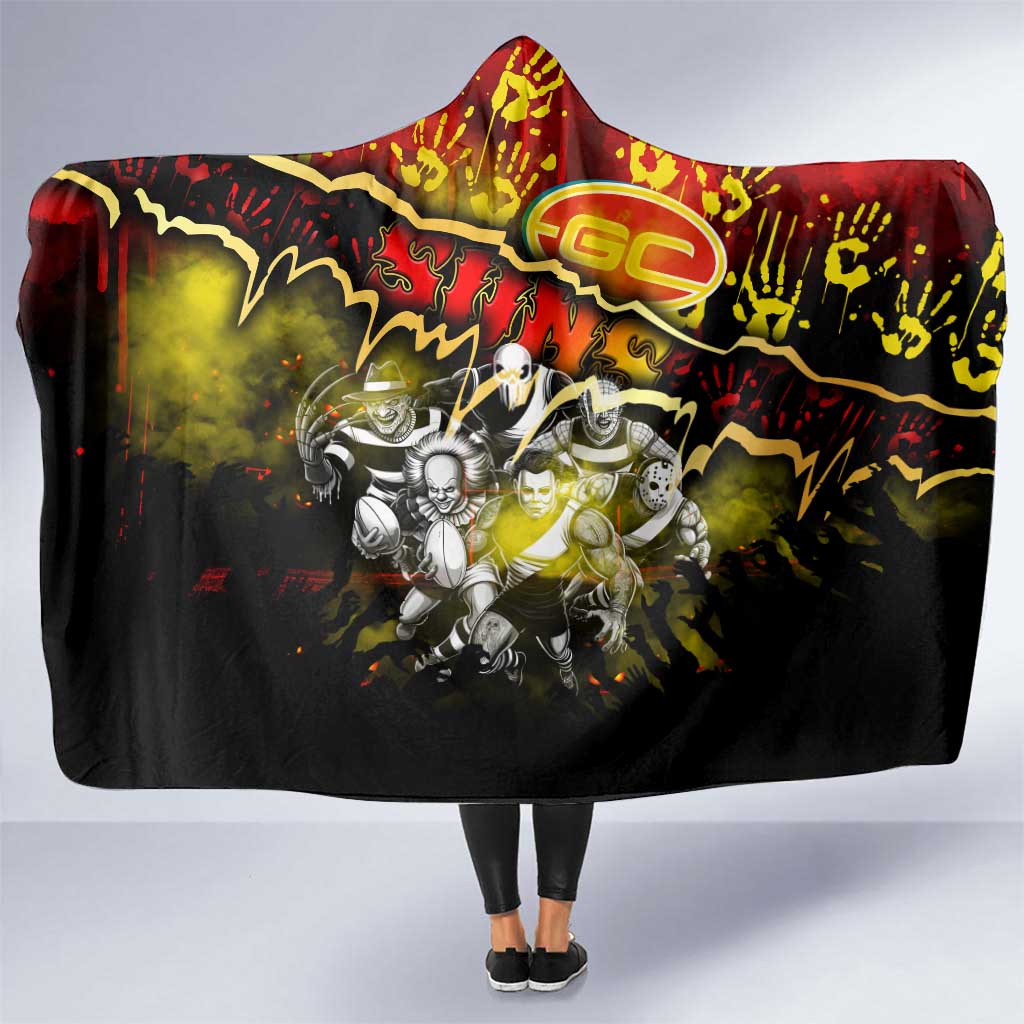 Step Into Horror Domain Suns Football Hooded Blanket Halloween Horror Movie Characters - Aussie Hoodie