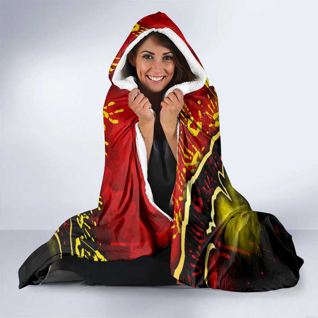 Step Into Horror Domain Suns Football Hooded Blanket Halloween Horror Movie Characters - Aussie Hoodie