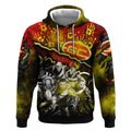 Step Into Horror Domain Suns Football Hoodie Halloween Horror Movie Characters - Aussie Hoodie