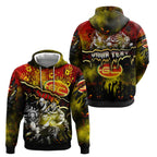 Step Into Horror Domain Suns Football Hoodie Halloween Horror Movie Characters - Aussie Hoodie