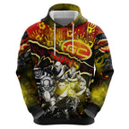 Step Into Horror Domain Suns Football Hoodie Halloween Horror Movie Characters - Aussie Hoodie
