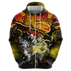 Step Into Horror Domain Suns Football Hoodie Halloween Horror Movie Characters - Aussie Hoodie
