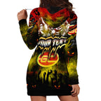 Step Into Horror Domain Suns Football Hoodie Dress Halloween Horror Movie Characters - Aussie Hoodie