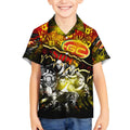 Step Into Horror Domain Suns Football Kid Hawaiian Shirt Halloween Horror Movie Characters - Aussie Hoodie