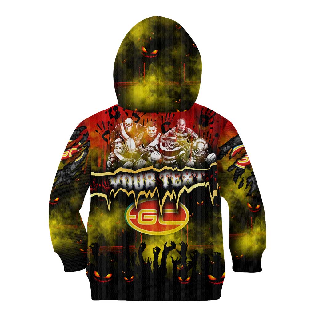 Step Into Horror Domain Suns Football Kid Hoodie Halloween Horror Movie Characters - Aussie Hoodie