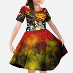 Step Into Horror Domain Suns Football Kid Short Sleeve Dress Halloween Horror Movie Characters - Aussie Hoodie
