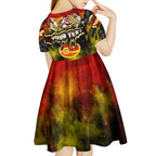 Step Into Horror Domain Suns Football Kid Short Sleeve Dress Halloween Horror Movie Characters - Aussie Hoodie