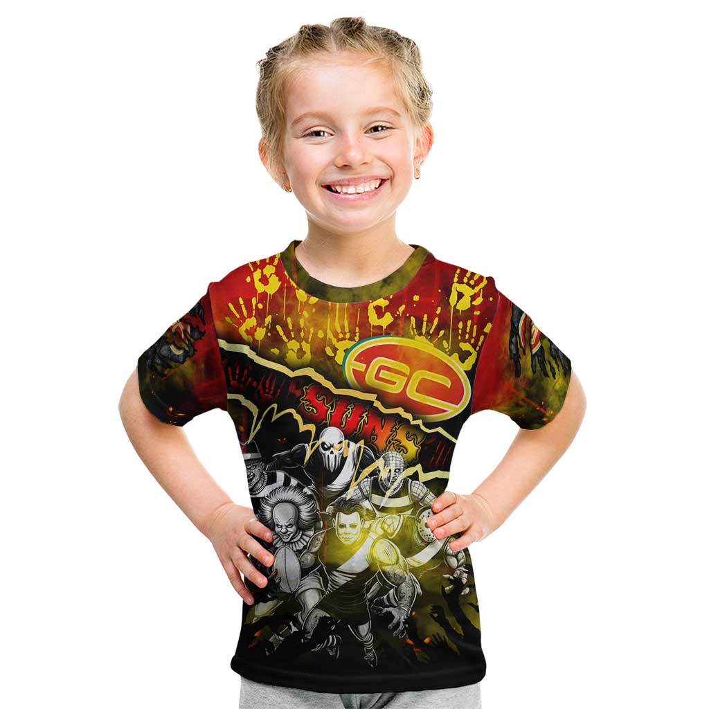 Step Into Horror Domain Suns Football Kid T Shirt Halloween Horror Movie Characters - Aussie Hoodie