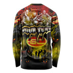 Step Into Horror Domain Suns Football Long Sleeve Shirt Halloween Horror Movie Characters - Aussie Hoodie