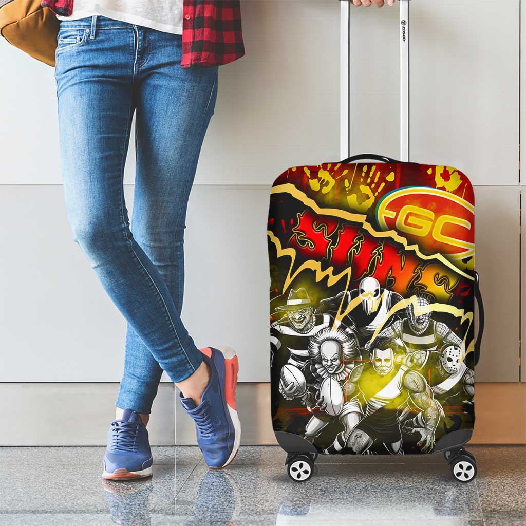 Step Into Horror Domain Suns Football Luggage Cover Halloween Horror Movie Characters - Aussie Hoodie