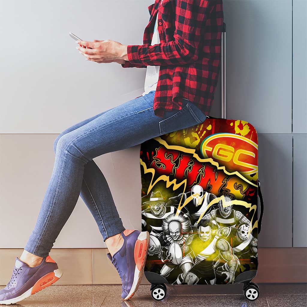Step Into Horror Domain Suns Football Luggage Cover Halloween Horror Movie Characters - Aussie Hoodie