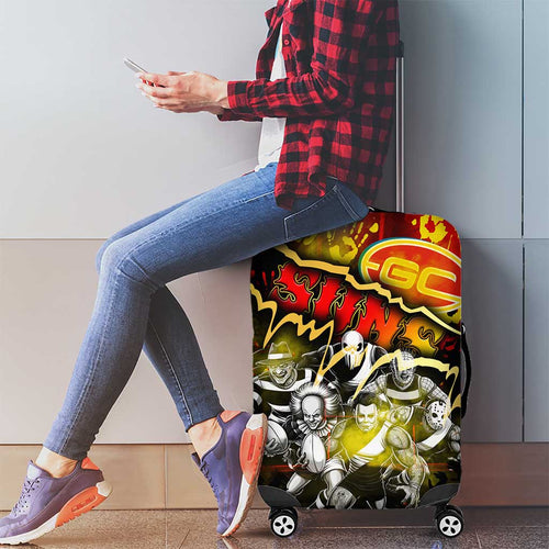 Step Into Horror Domain Suns Football Luggage Cover Halloween Horror Movie Characters - Aussie Hoodie