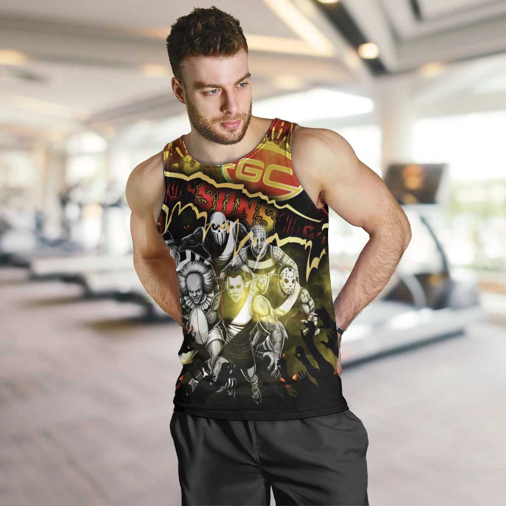 Step Into Horror Domain Suns Football Men Tank Top Halloween Horror Movie Characters - Aussie Hoodie